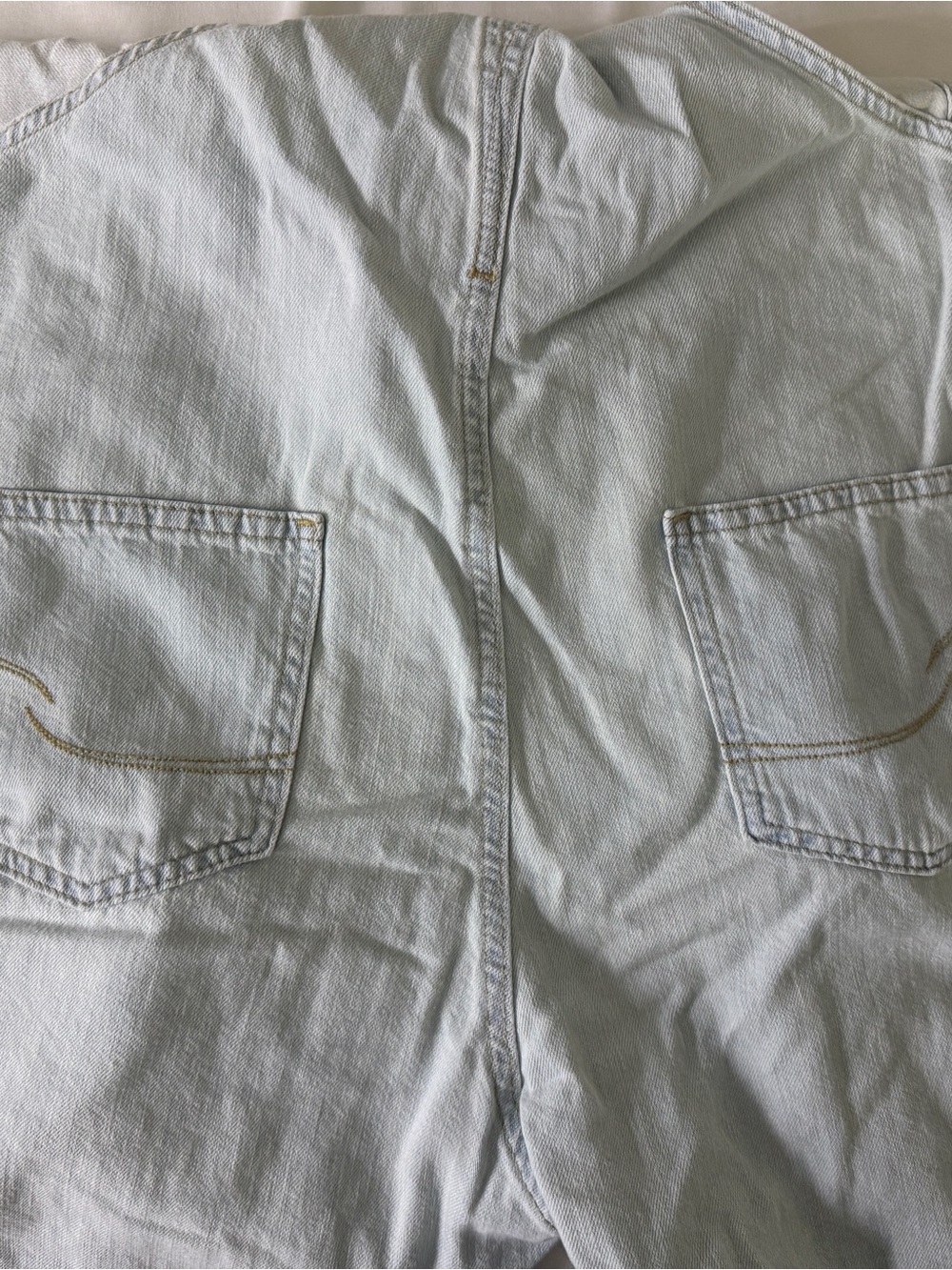Levi’s Premium Denim Romper Short Overalls Heritage Shortalls Relaxed Fit XLarge - Picture 7 of 10